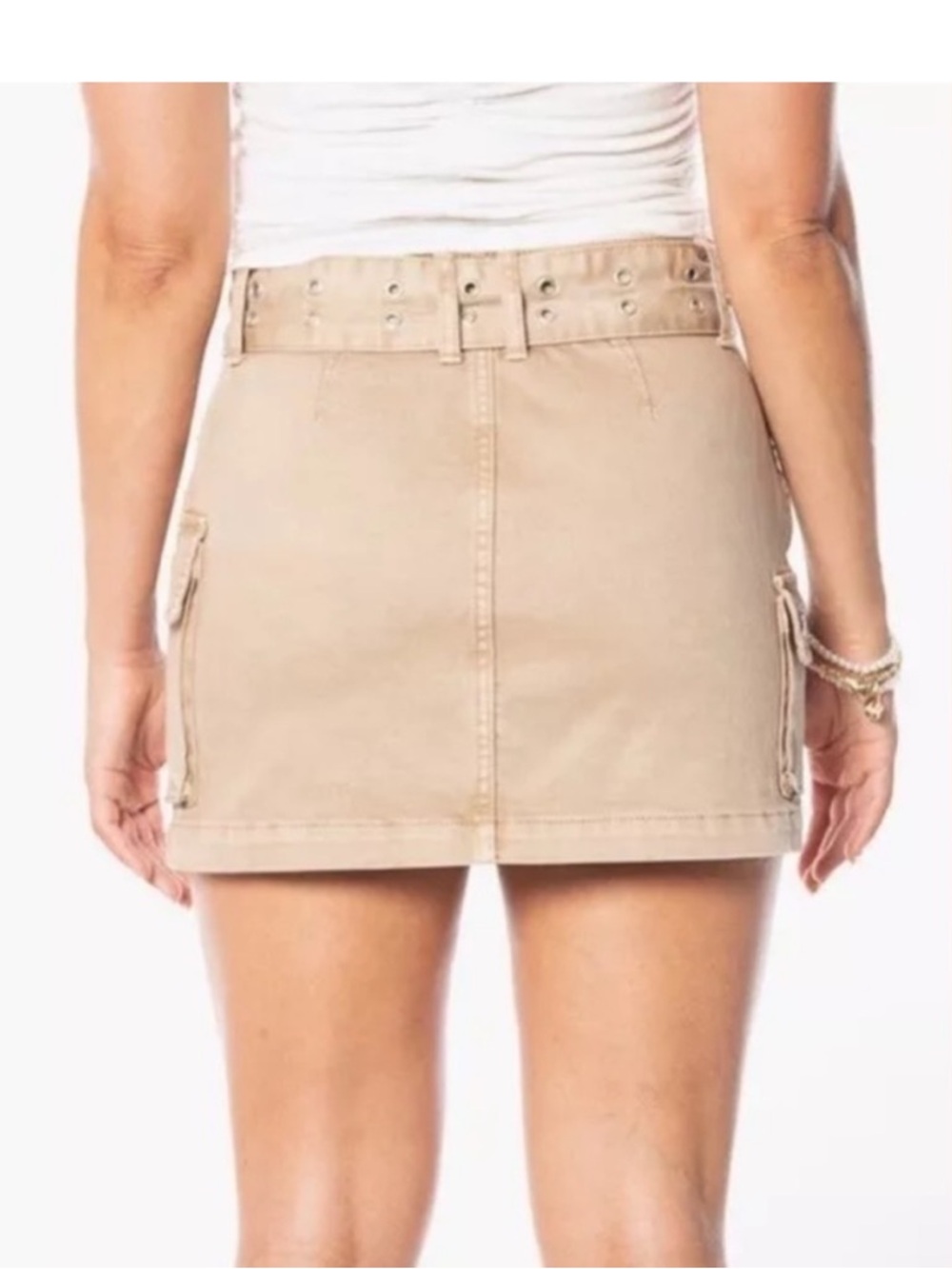 Juicy Couture Taupe Cargo Mini Skirt - Picture 4 of 15
